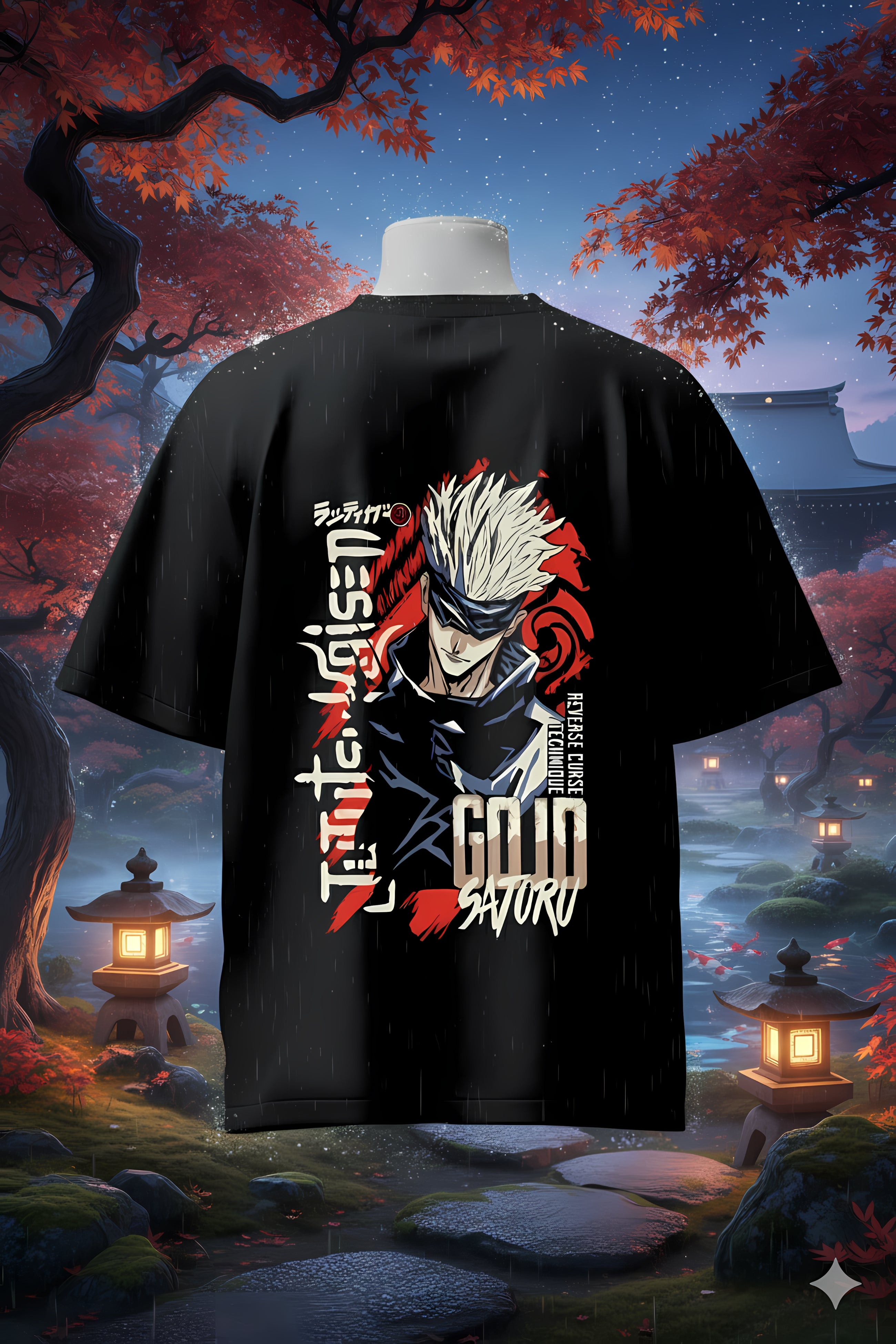 Jujutsu Kaisen Gojo Satoru Anime Streetwear Oversized T-shirt