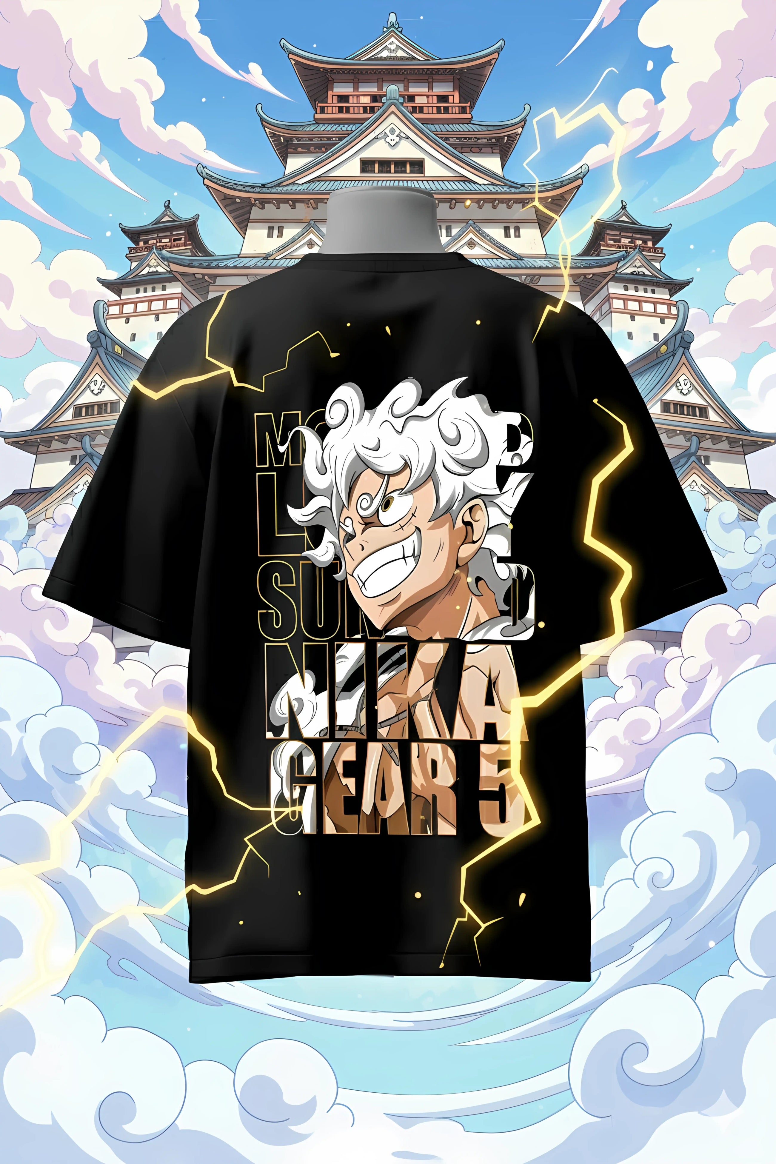 One Piece Gear 5 Luffy Oversized T-Shirt – Nika Mode