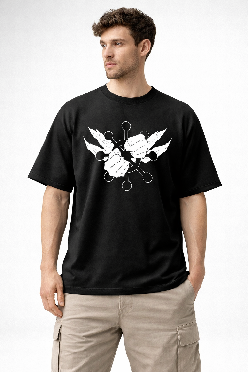 JUJUTSU KAISEN Mahoraga Oversized Cotton T-Shirt for Men & Women | Premium Anime Streetwear Tee