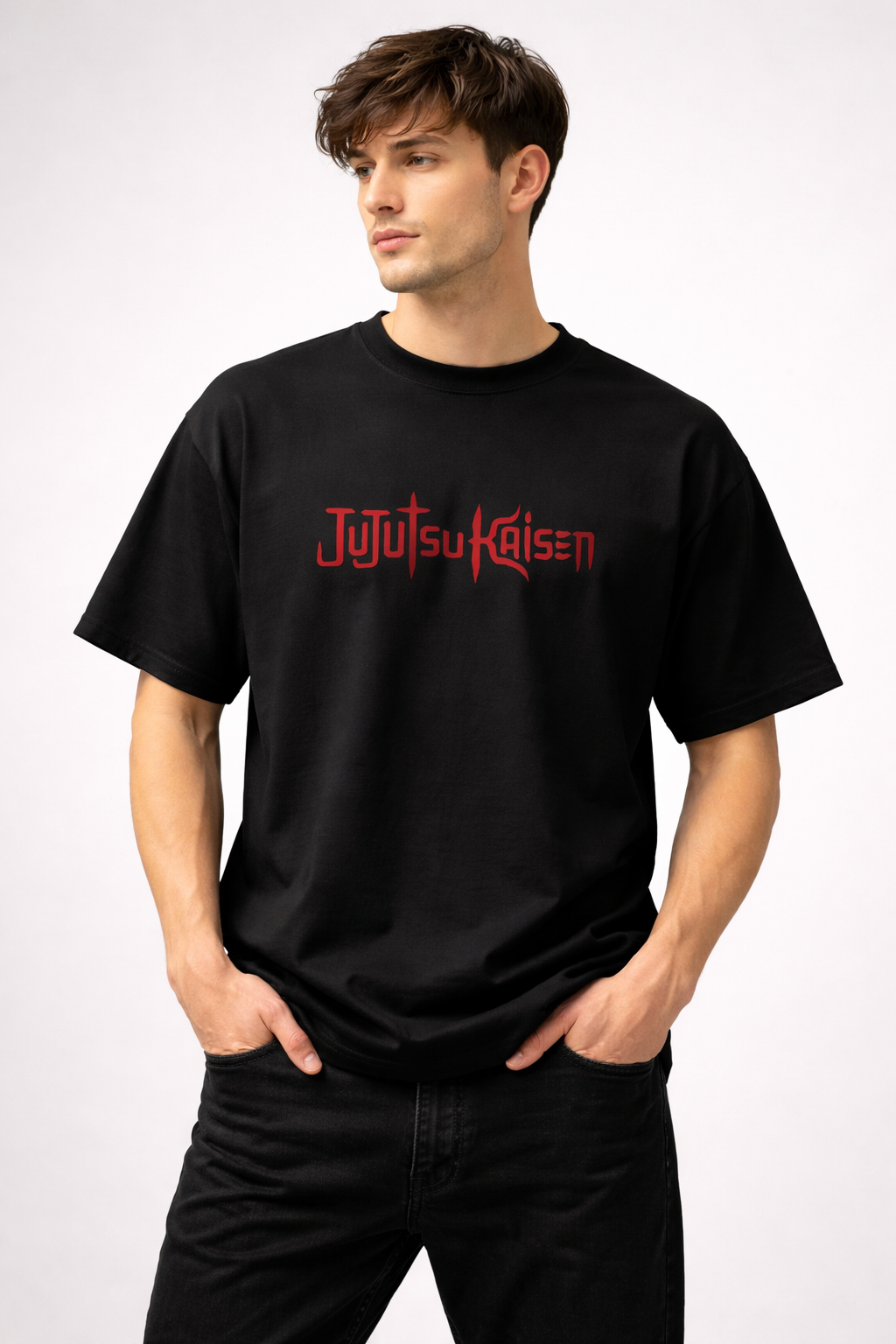 JUJUTSU KAISEN Satoru Gojo Oversized Cotton T-Shirt for Men & Women | Premium Anime Streetwear Tee