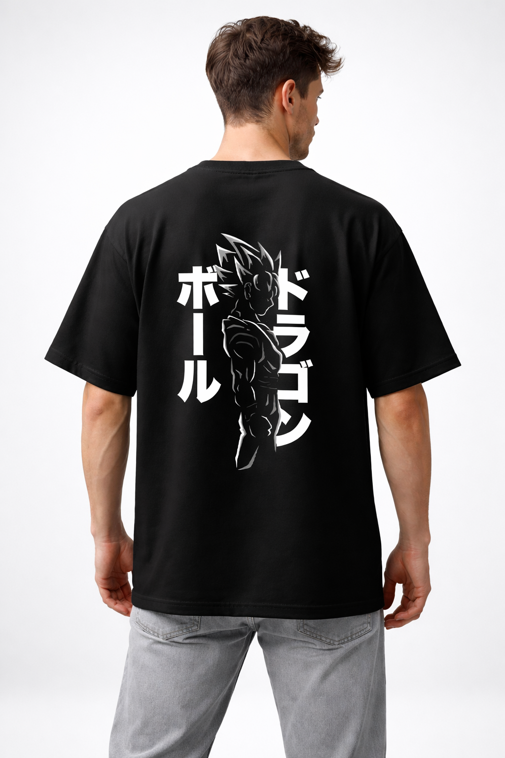 Dragon Ball Z Goku Oversized Cotton T-Shirt for Men & Women | Premium Anime Streetwear Tee