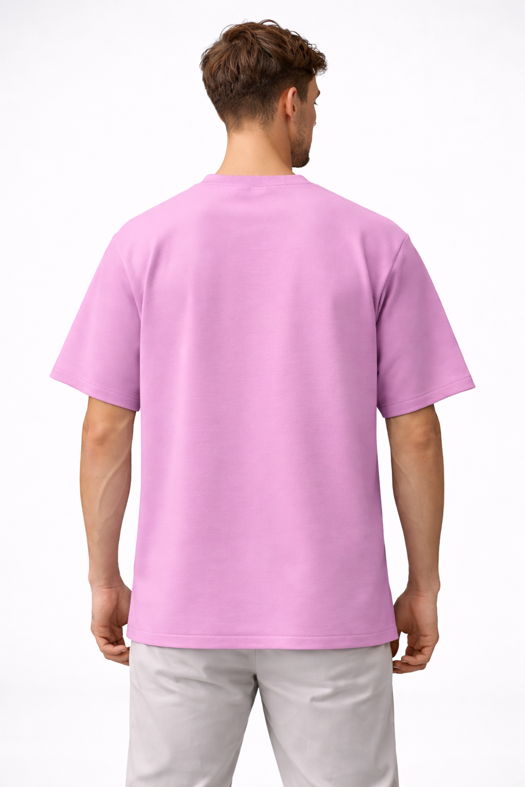 Plain Purple Oversized Cotton T-Shirt for Men & Women | Premium Unisex Streetwear Tee