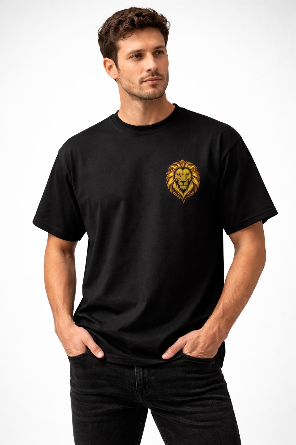 Trident Power Oversized Cotton T-Shirt | Unisex Streetwear