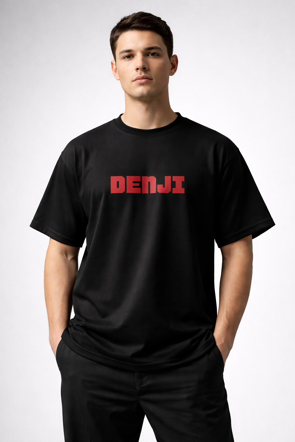 Denji Chainsaw Man T-Shirt – Bold Anime Streetwear Oversized Cotton T-Shirt for Men & Women