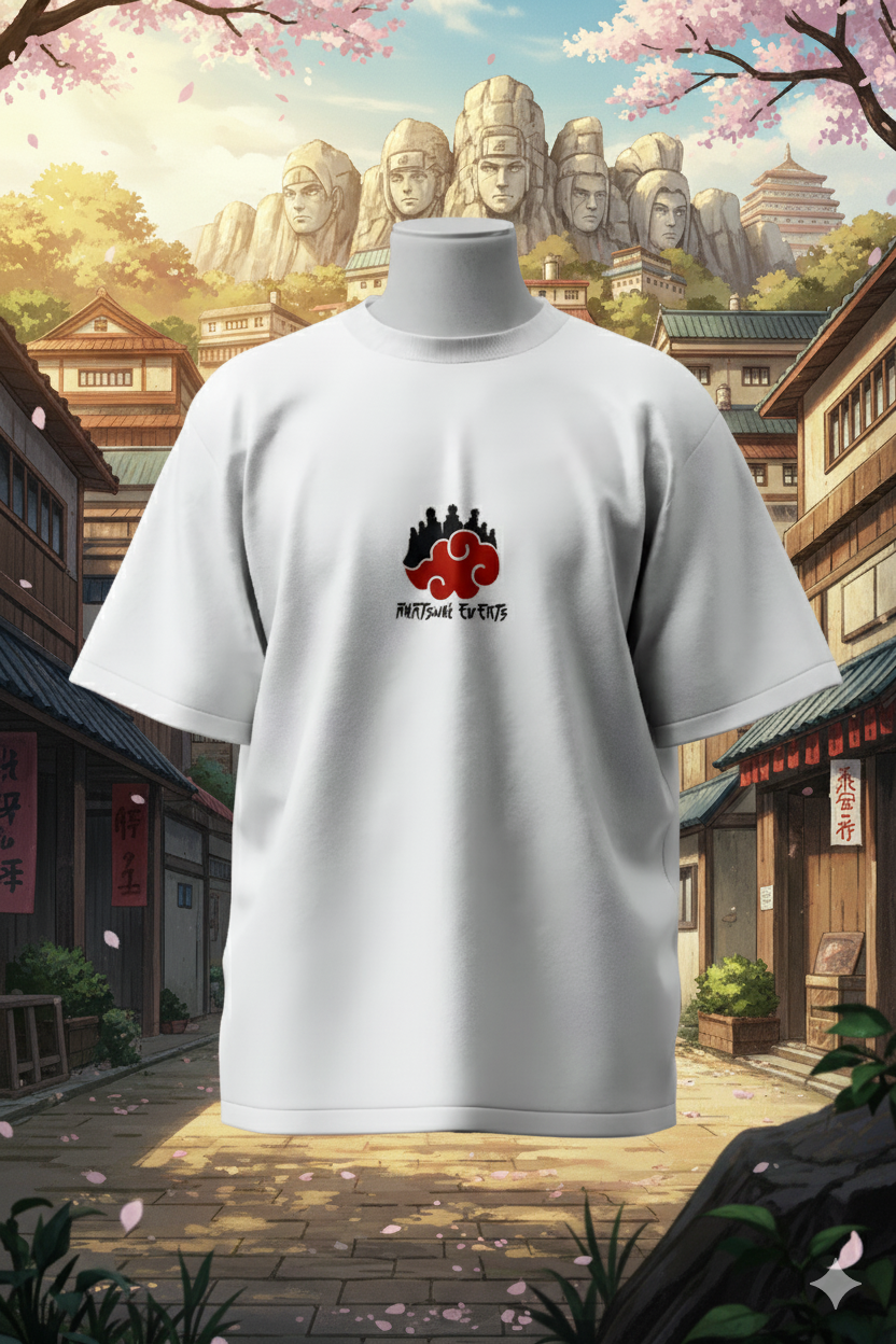 Akatsuki Clan T-Shirt – Naruto Shippuden Streetwear | Anime Villains Unisex Oversized Cotton Tee