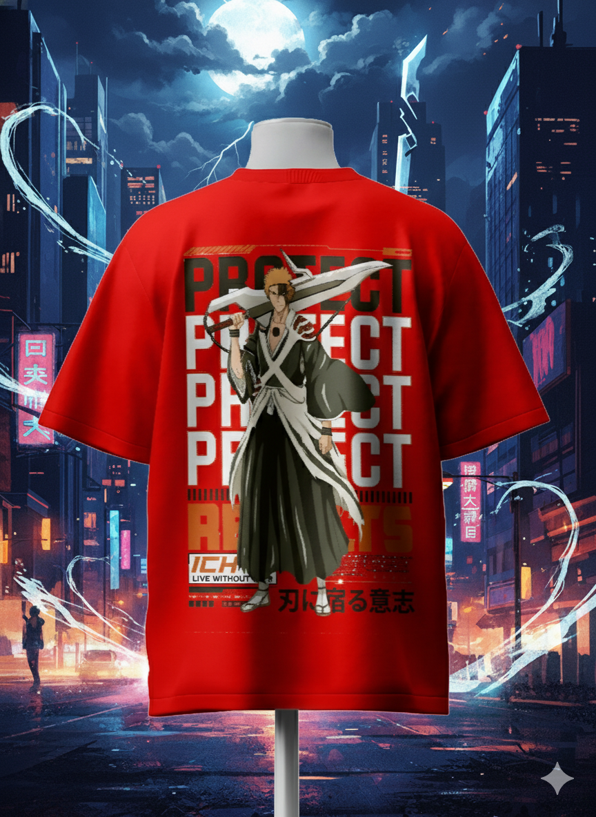 Ichigo Kurosaki Bleach Anime T-Shirt | Unisex Streetwear for True Shinigami Fans