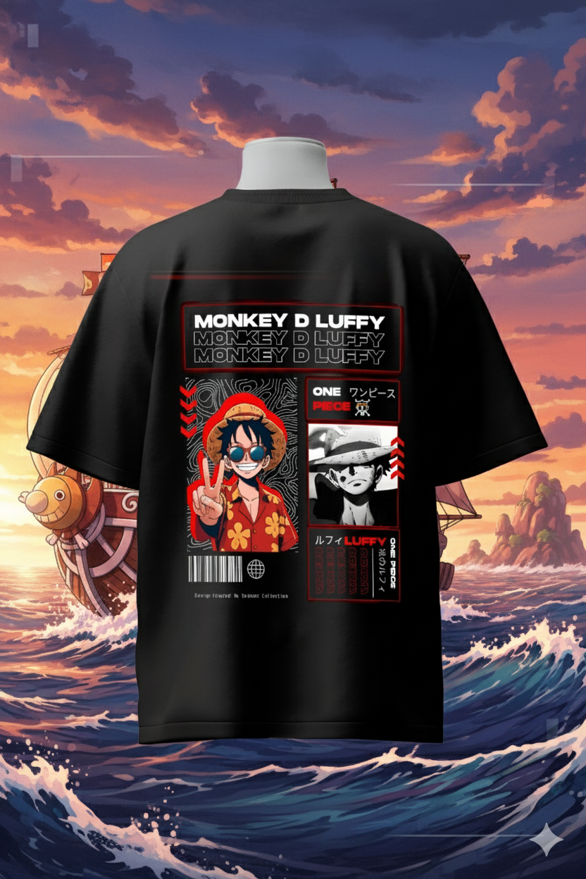 Monkey D. Luffy Gear 5 T-Shirt – One Piece Anime Streetwear for True Pirates