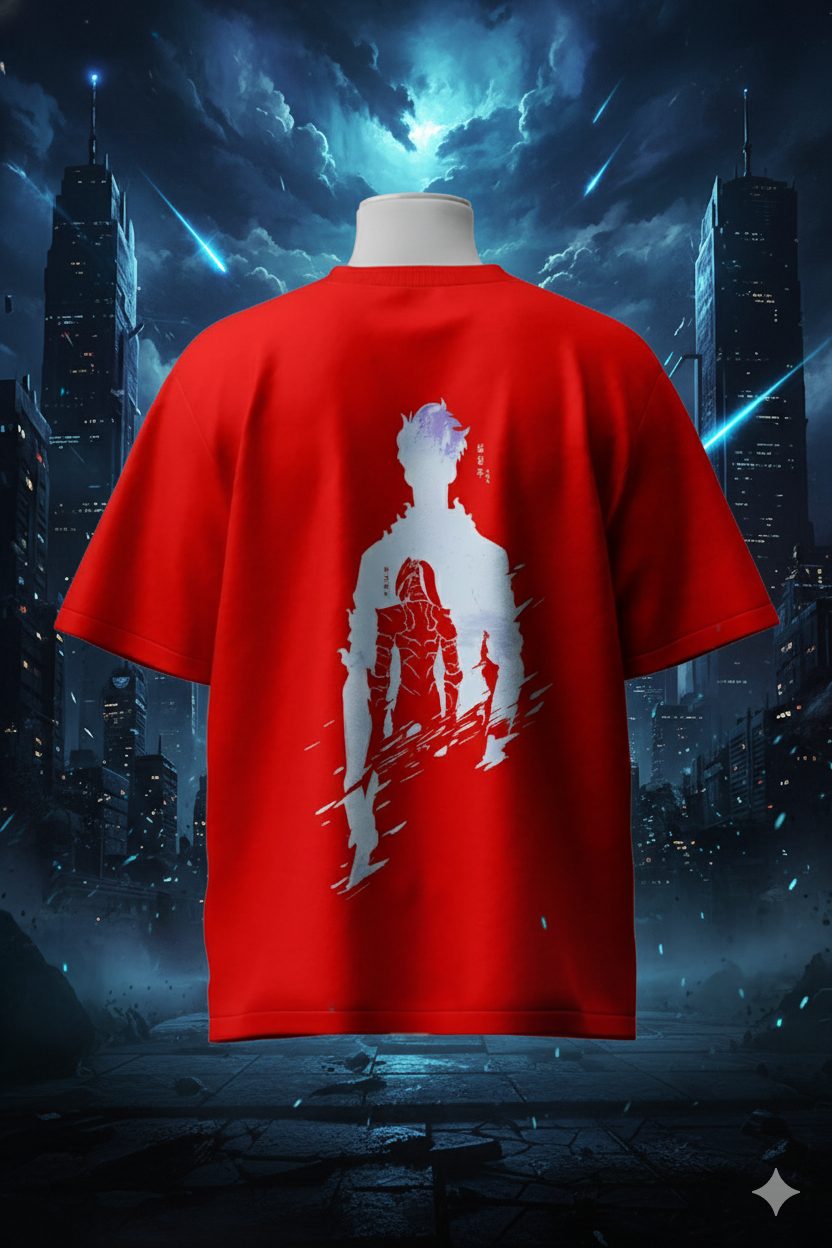 Sung Jin-Woo T-Shirt – Solo Leveling Anime Streetwear | Shadow Monarch Unisex Tee