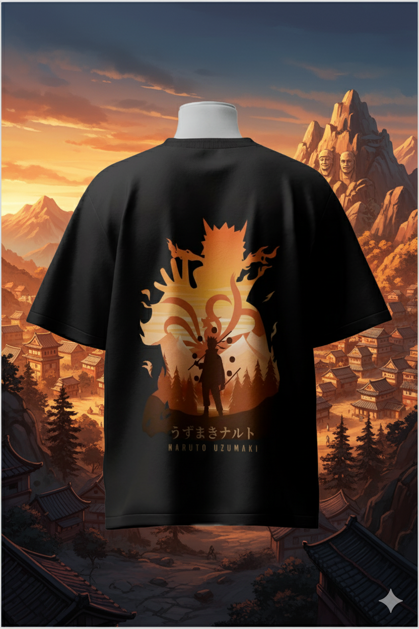 Naruto Uzumaki Unisex Streetwear T-Shirt – Bold Anime Graphic Tee for True Ninja Fans