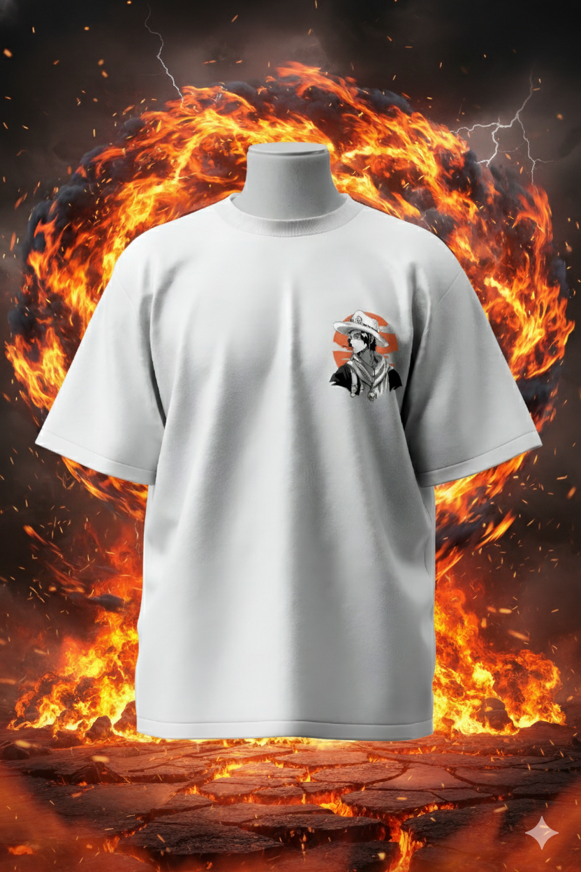 Fire Fist Ace T-Shirt – One Piece Anime Tee | Portgas D. Ace Graphic Unisex Streetwear