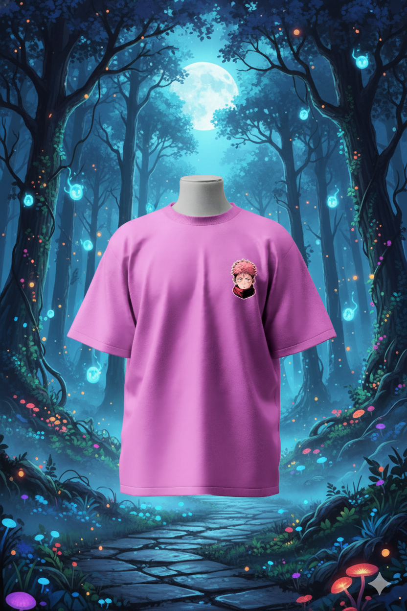 Yuuji Itadori T-Shirt – Jujutsu Kaisen Anime Streetwear | Unisex Graphic Tee Oversized