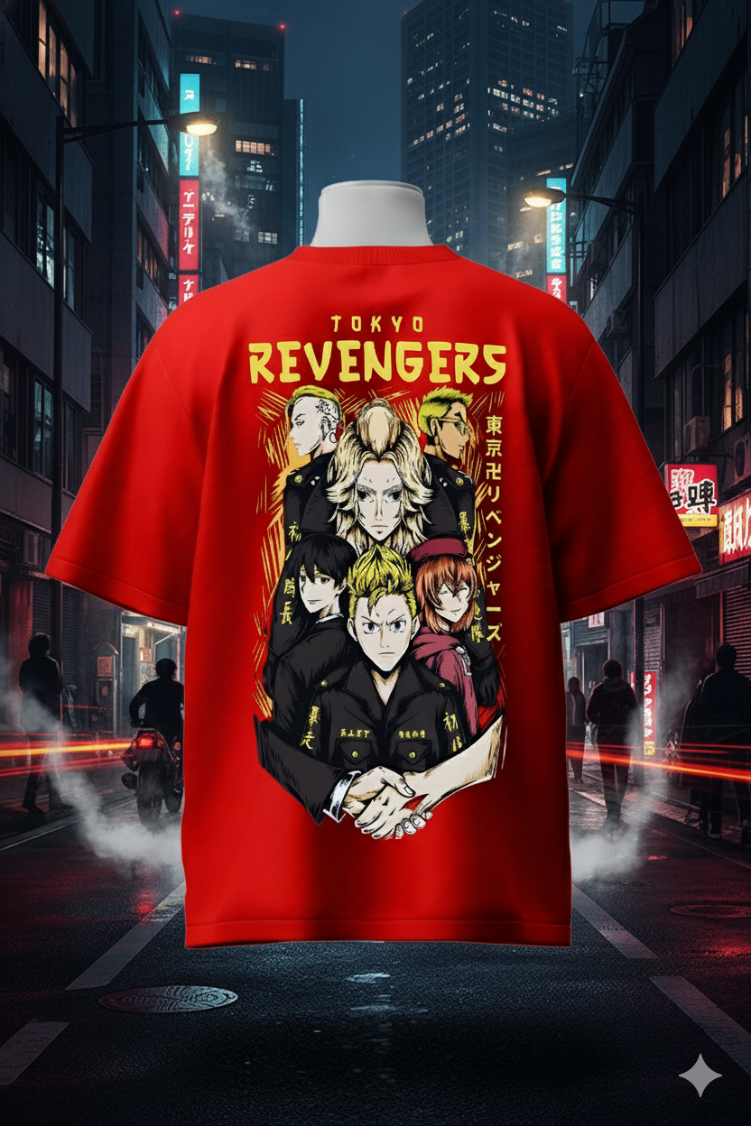 All Tokyo Revengers Characters T-Shirt | Anime Streetwear for Fans