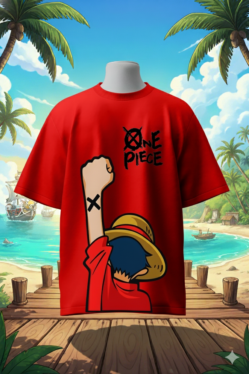 Monkey D. Luffy T-Shirt One Piece Anime | Straw Hat Pirate Unisex Tee