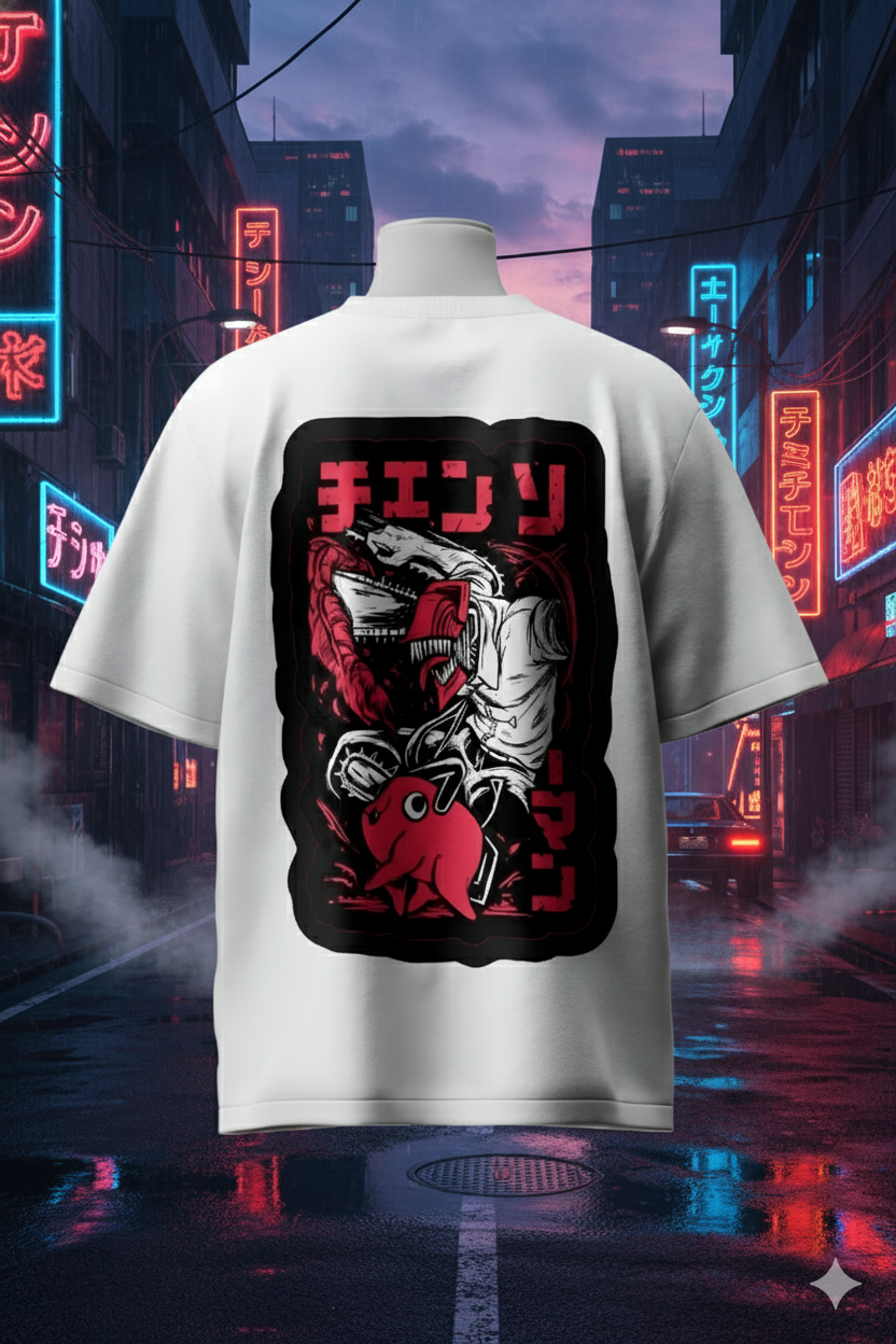 Denji Chainsaw Man T-Shirt – Ultimate Devil Hunter Anime Streetwear