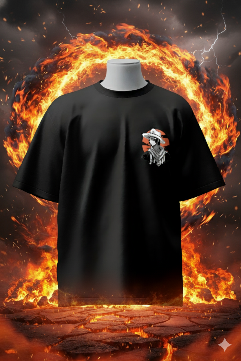 Fire Fist Ace T-Shirt – One Piece Anime Tee | Portgas D. Ace Graphic Unisex Streetwear