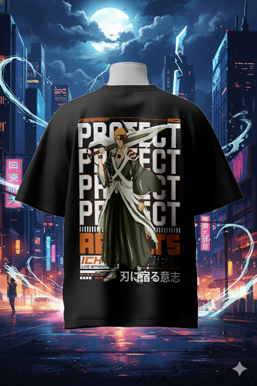 Ichigo Kurosaki Bleach Anime T-Shirt | Unisex Streetwear for True Shinigami Fans