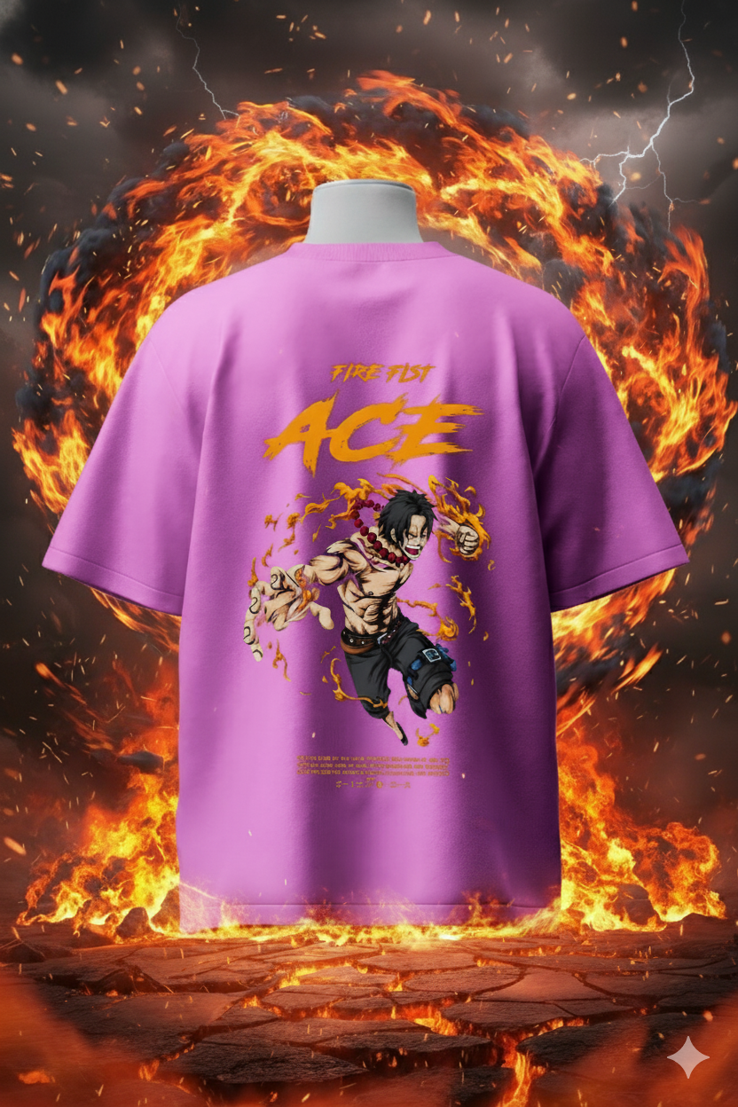 Fire Fist Ace T-Shirt – One Piece Anime Tee | Portgas D. Ace Graphic Unisex Streetwear