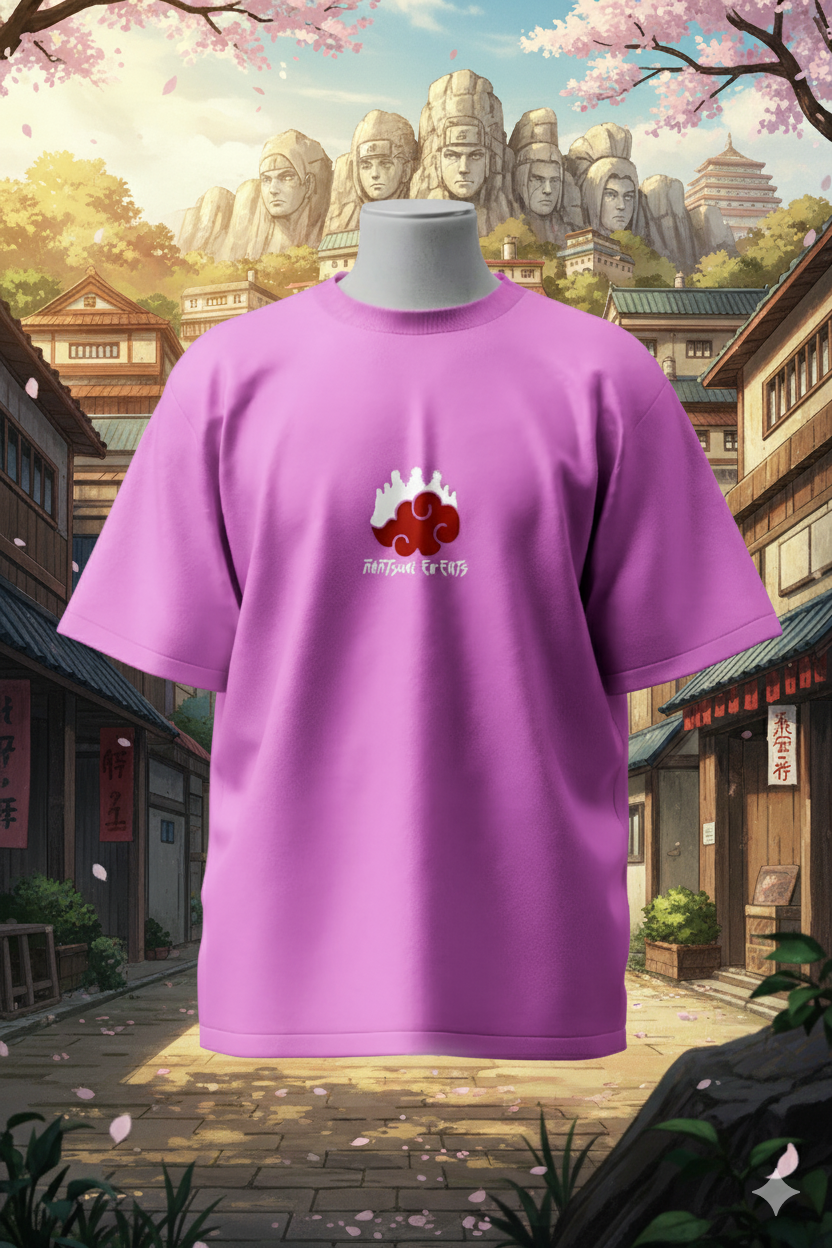 Akatsuki Clan T-Shirt – Naruto Shippuden Streetwear | Anime Villains Unisex Oversized Cotton Tee