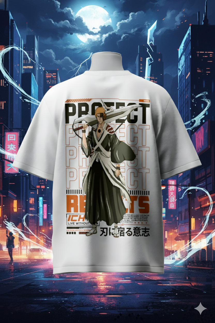 Ichigo Kurosaki Bleach Anime T-Shirt | Unisex Streetwear for True Shinigami Fans