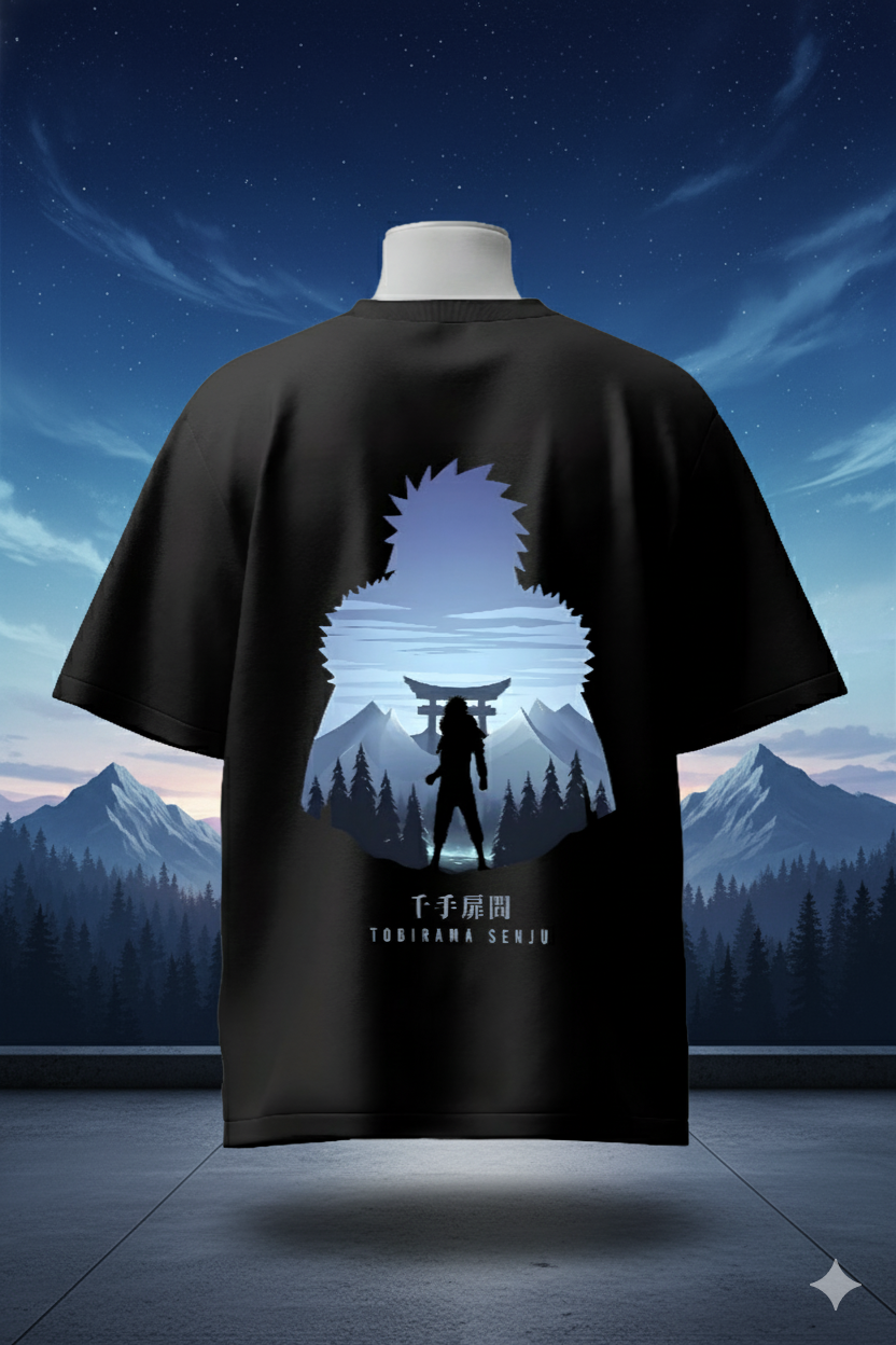Tobirama Senju T-Shirt – Naruto Shippuden | Second Hokage Water Style Master Oversized Cotton Tee