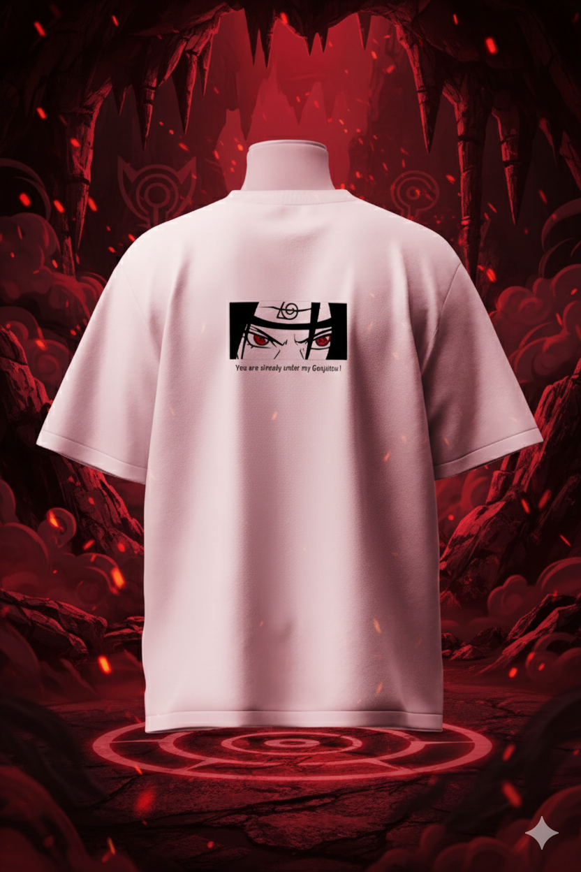 Itachi Uchiha Naruto Shippuden T-Shirt | Uchiha Clan Sharingan Anime Oversized T-Shirt for Men & Women