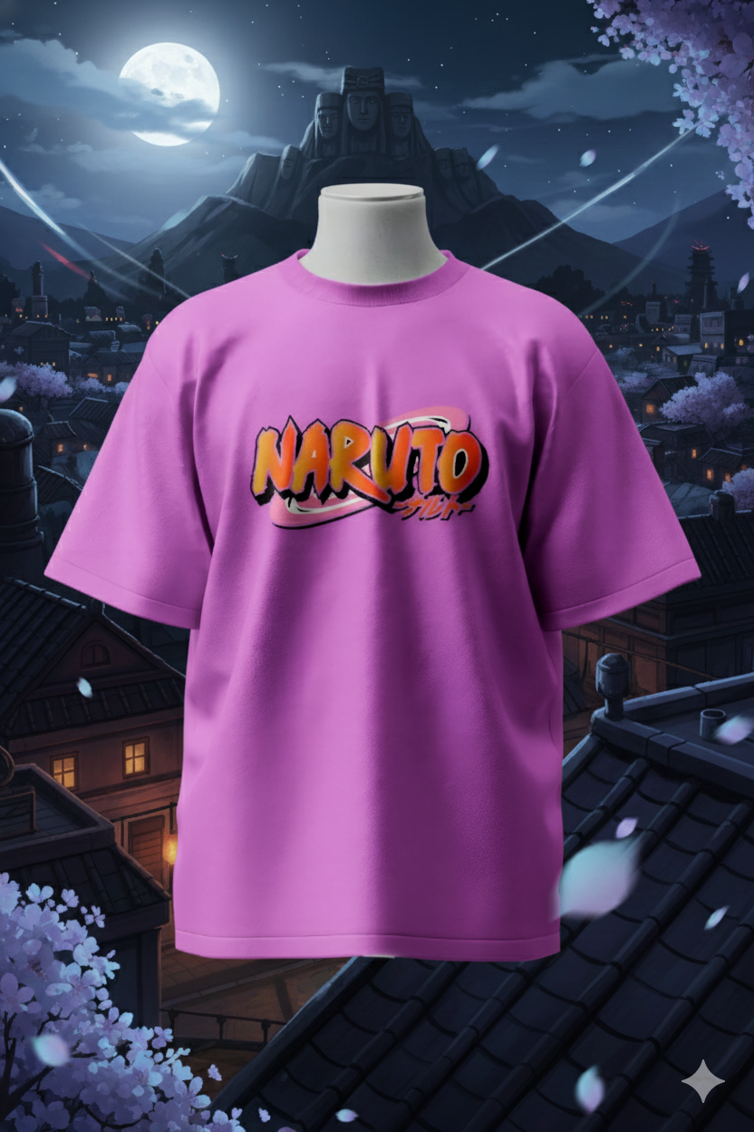 Oversized Naruto Eyes T-Shirt - Naruto Shippuden Oversized Cotton T-Shirt
