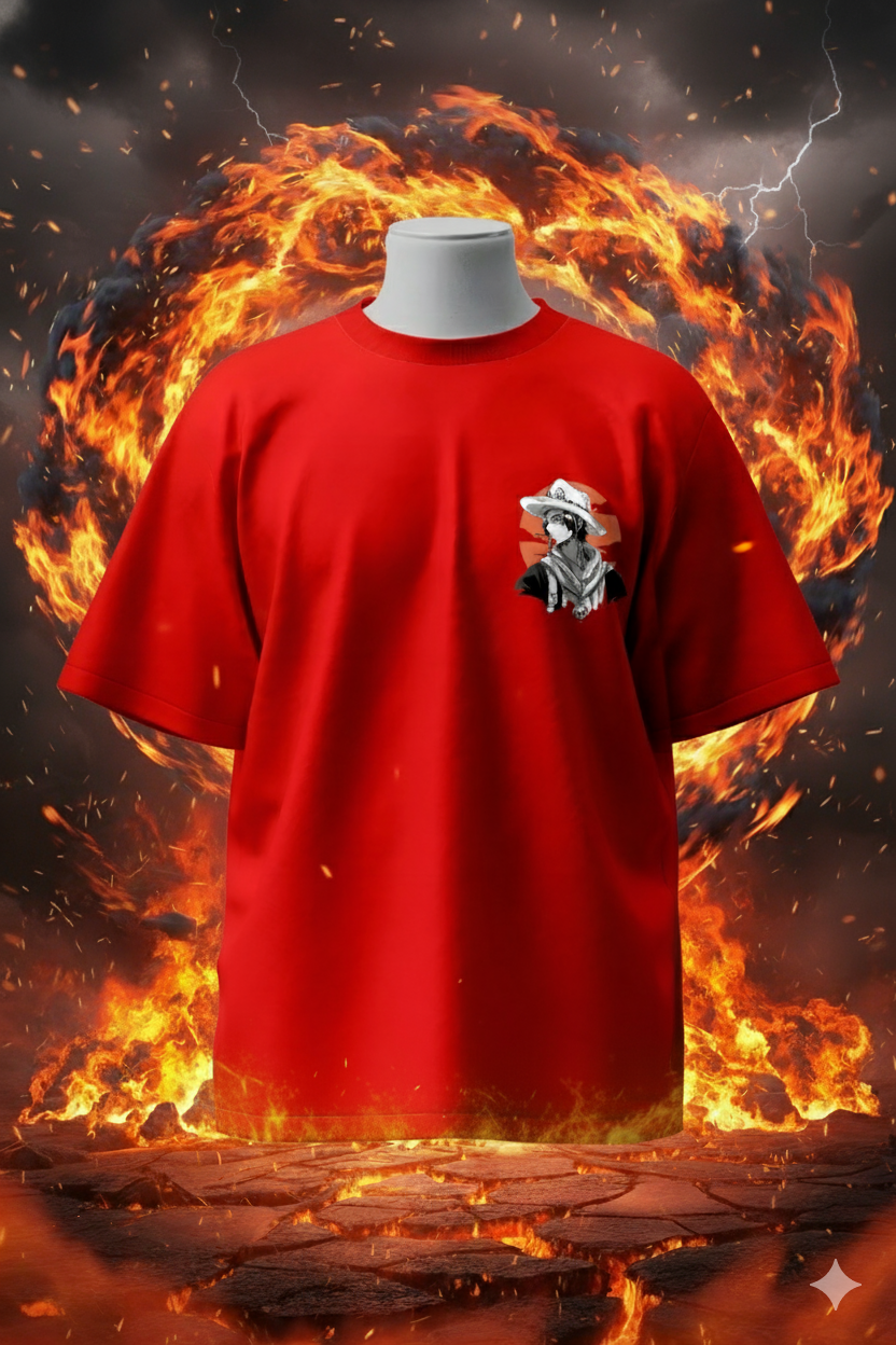 Fire Fist Ace T-Shirt – One Piece Anime Tee | Portgas D. Ace Graphic Unisex Streetwear