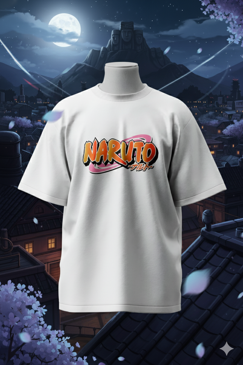 Oversized Naruto Eyes T-Shirt - Naruto Shippuden Oversized Cotton T-Shirt