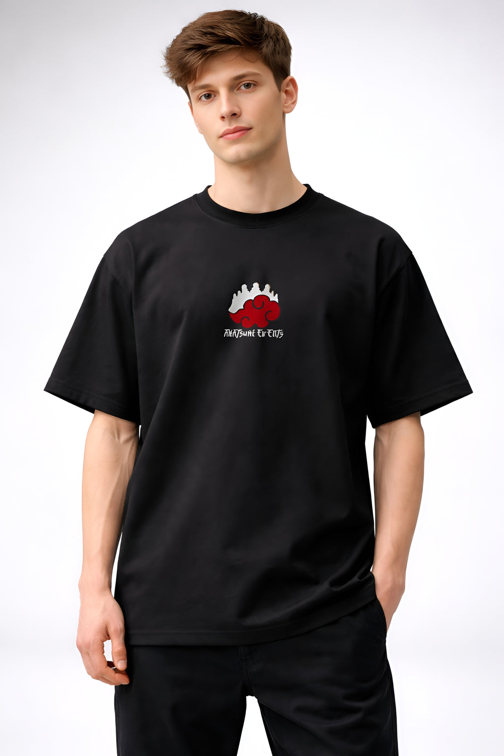 Akatsuki Clan T-Shirt – Naruto Shippuden Streetwear | Anime Villains Unisex Oversized Cotton Tee