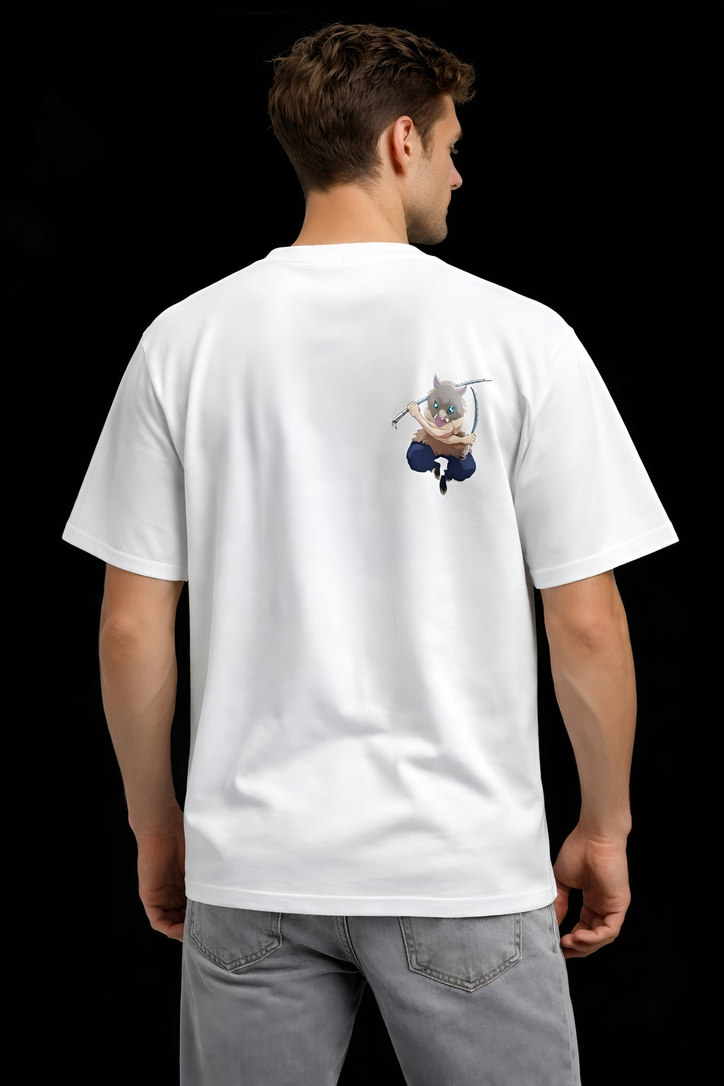 Inosuke T-Shirt – Demon Slayer Anime Oversized Cotton T-Shirt for Men & Women