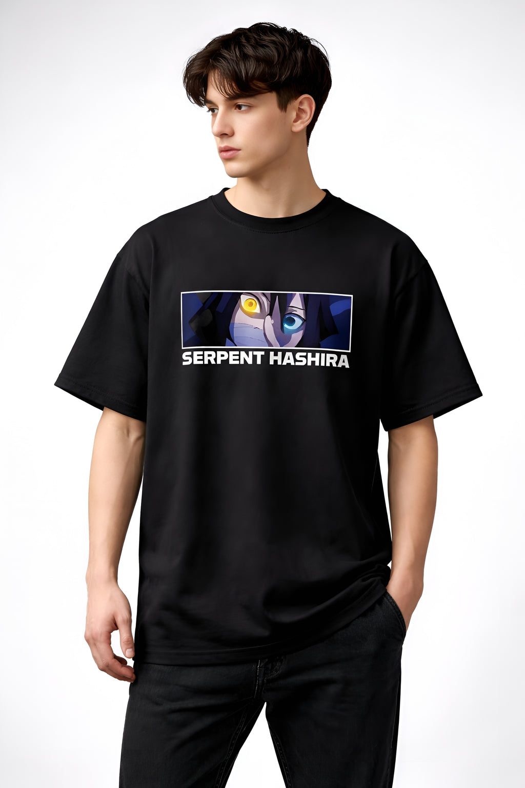 Serpent Hashira T-Shirt – Obanai Iguro Demon Slayer Anime Tee | Stylish Unisex Streetwear