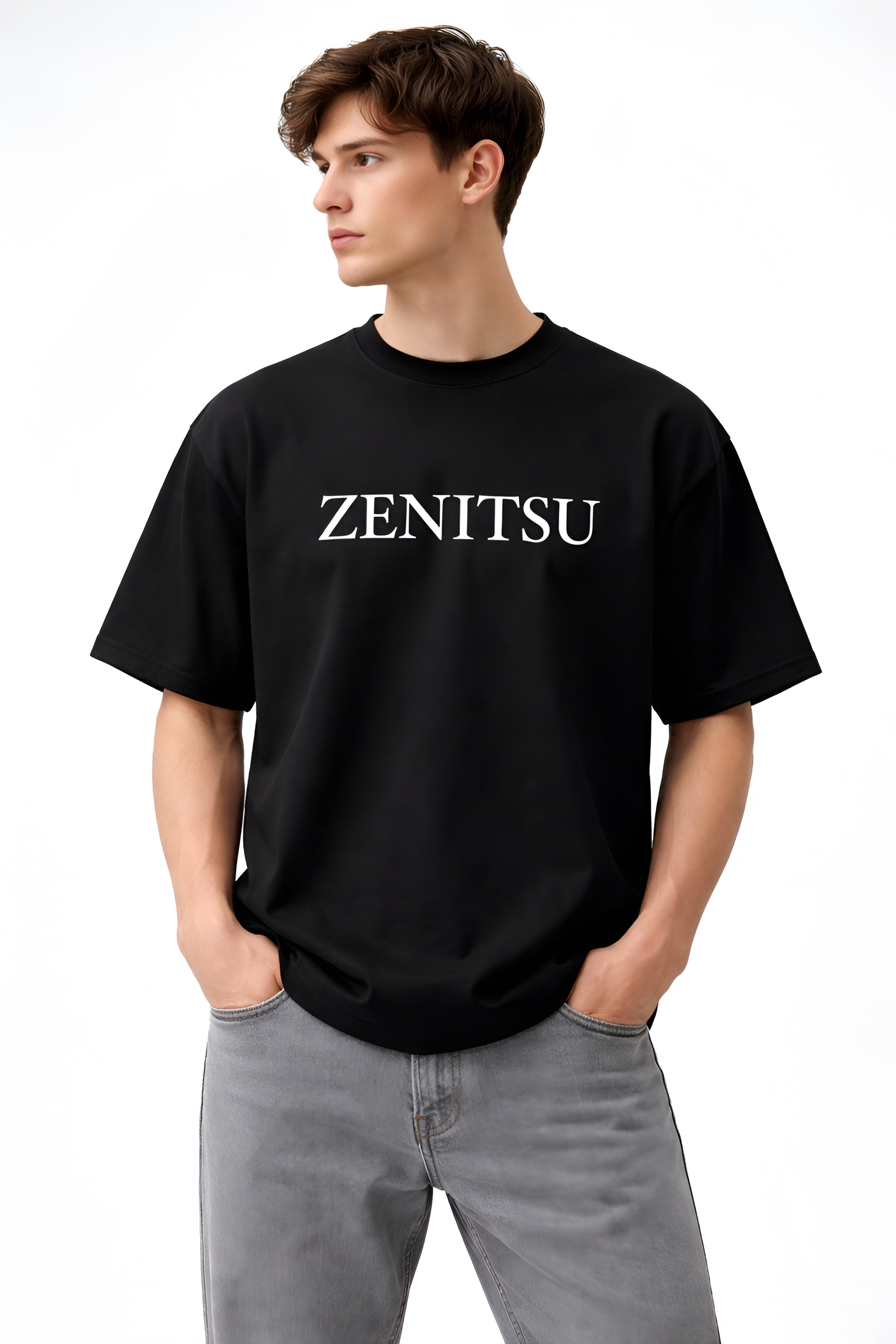 Ultimate Zenitsu Tee: Black Anime Swordsman Oversized Fit