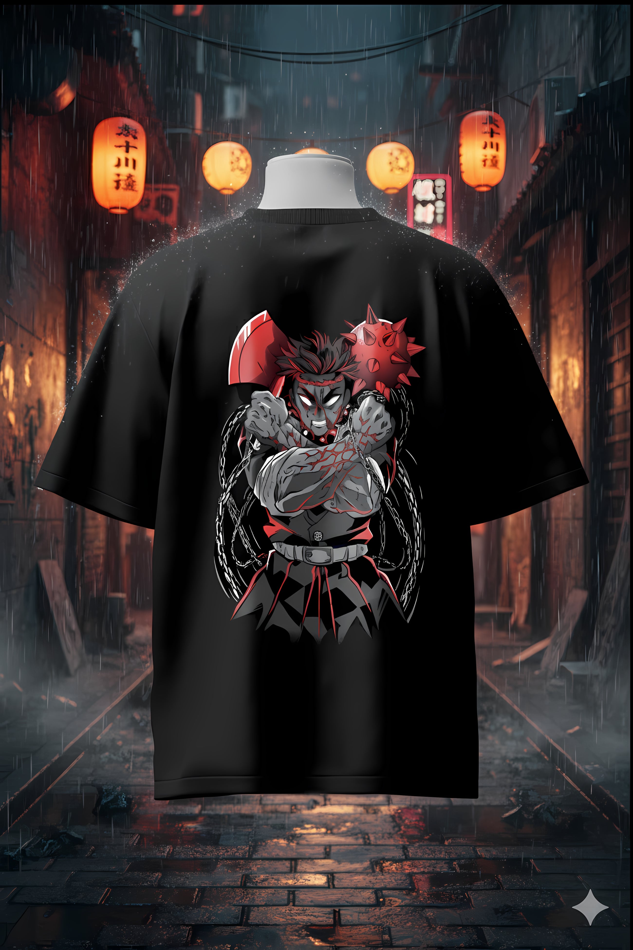 Gyomei Himejima Raging Demon Slayer T-shirt