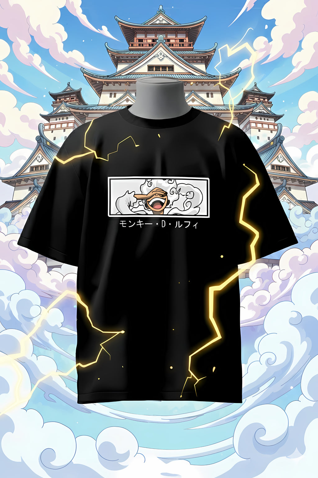 One Piece Gear 5 Luffy Oversized T-Shirt – Nika Mode
