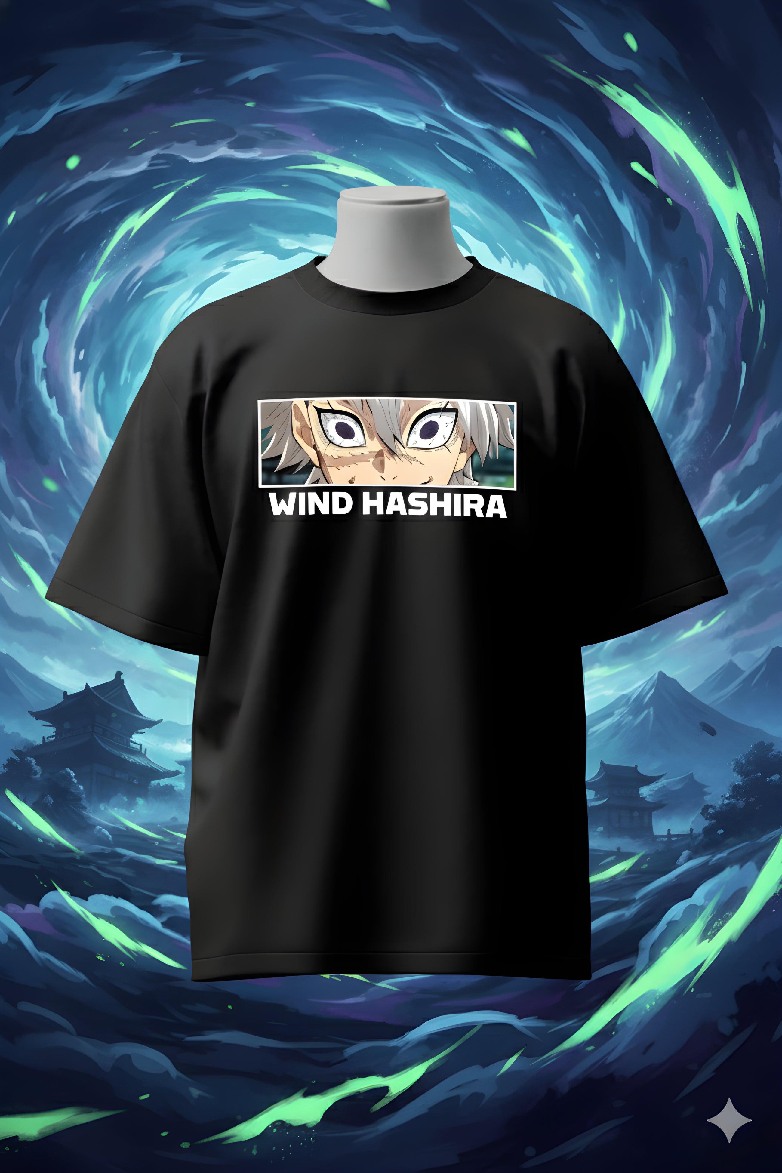 Wind Hashira Sanemi T-Shirt: Unleash Your Inner Slayer